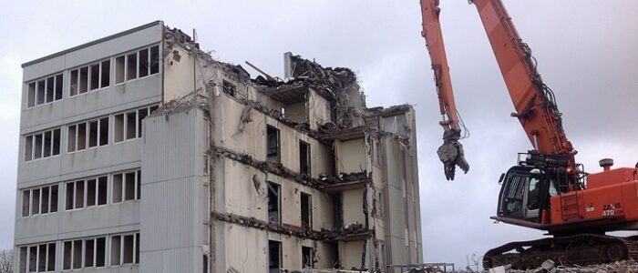 RNAS Culdrose - demolition in progress
