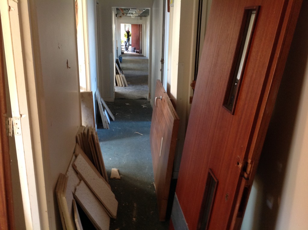 Soft strip and refurbishment of Salisbury hospital building interior prior to demolition