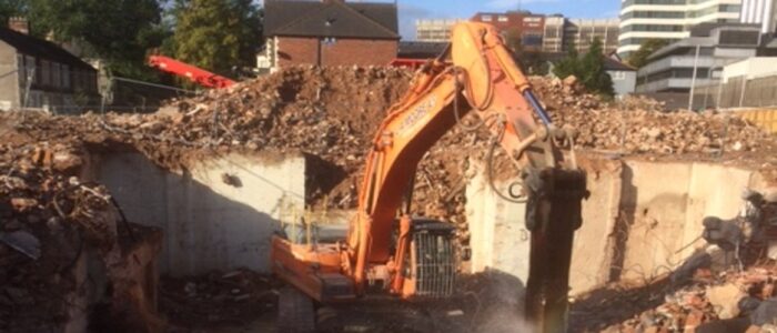 Cardiff basement demolition